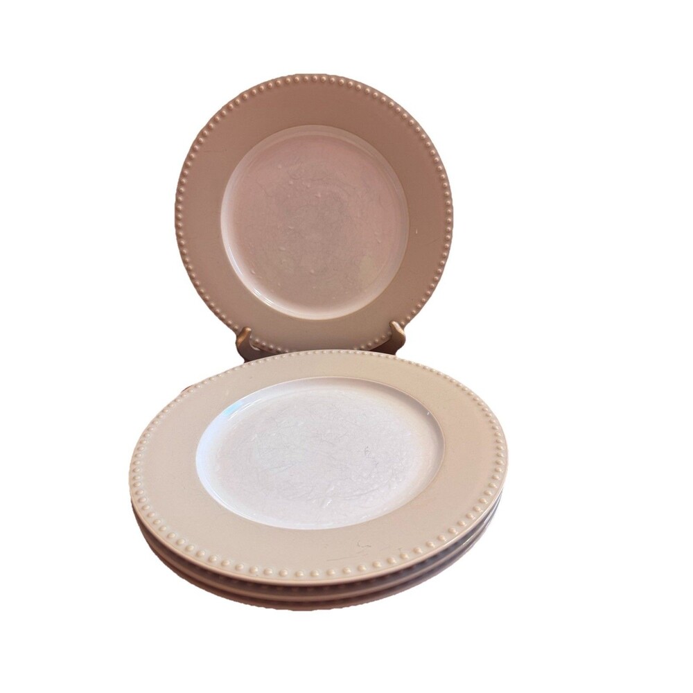 Dansk Reactive Khaki Dinner Plates 11” A Set Of 4